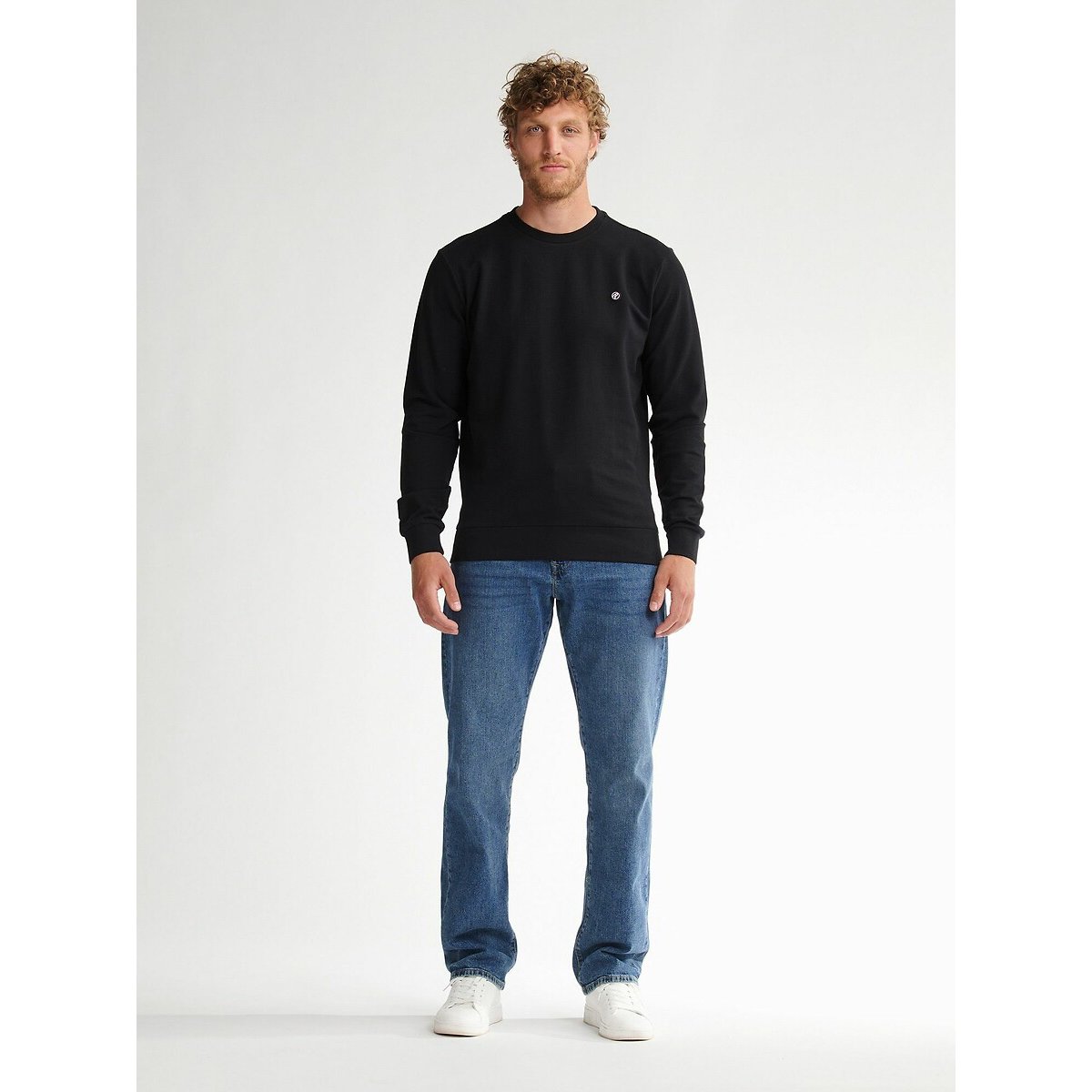 Crew Neck Sweatshirt black, PETROL INDUSTRIES