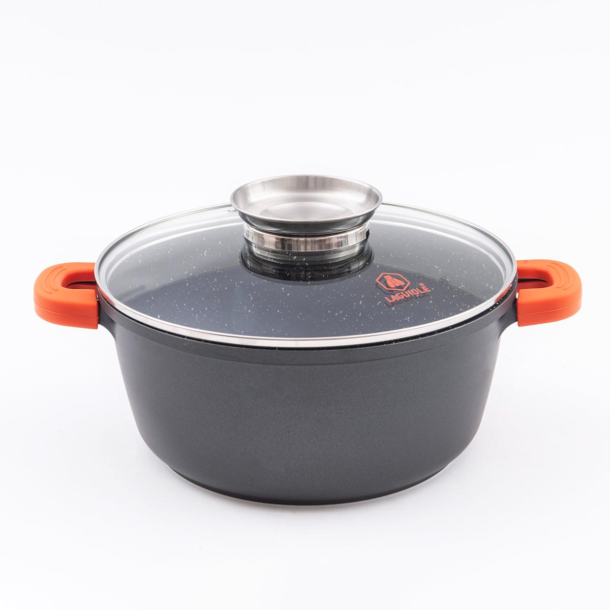 Faitout 28cm revêtement céramique - "RobuCook" noir, LAGUIOLE CUISSON