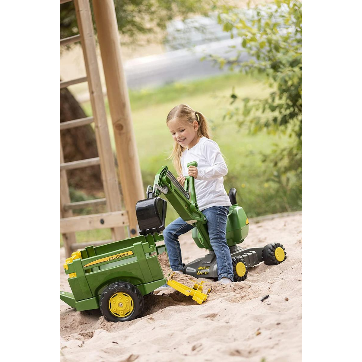 Pelleteuse RollyDigger John Deere vert, ROLLY TOYS