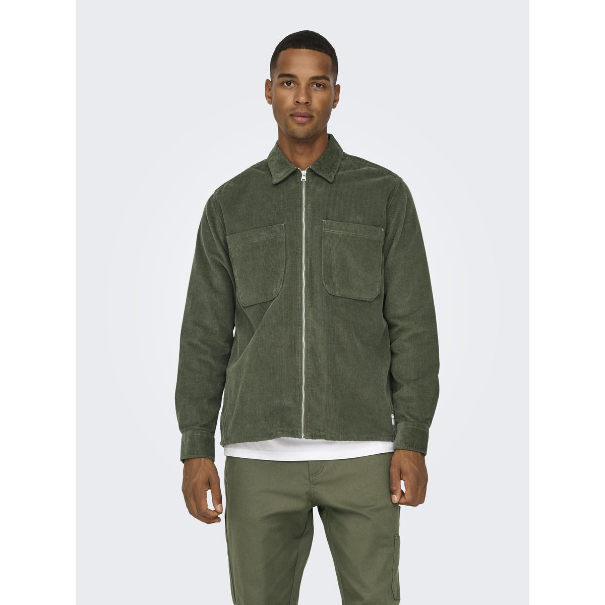 Chemise grise - castor gray 1, ONLY & SONS