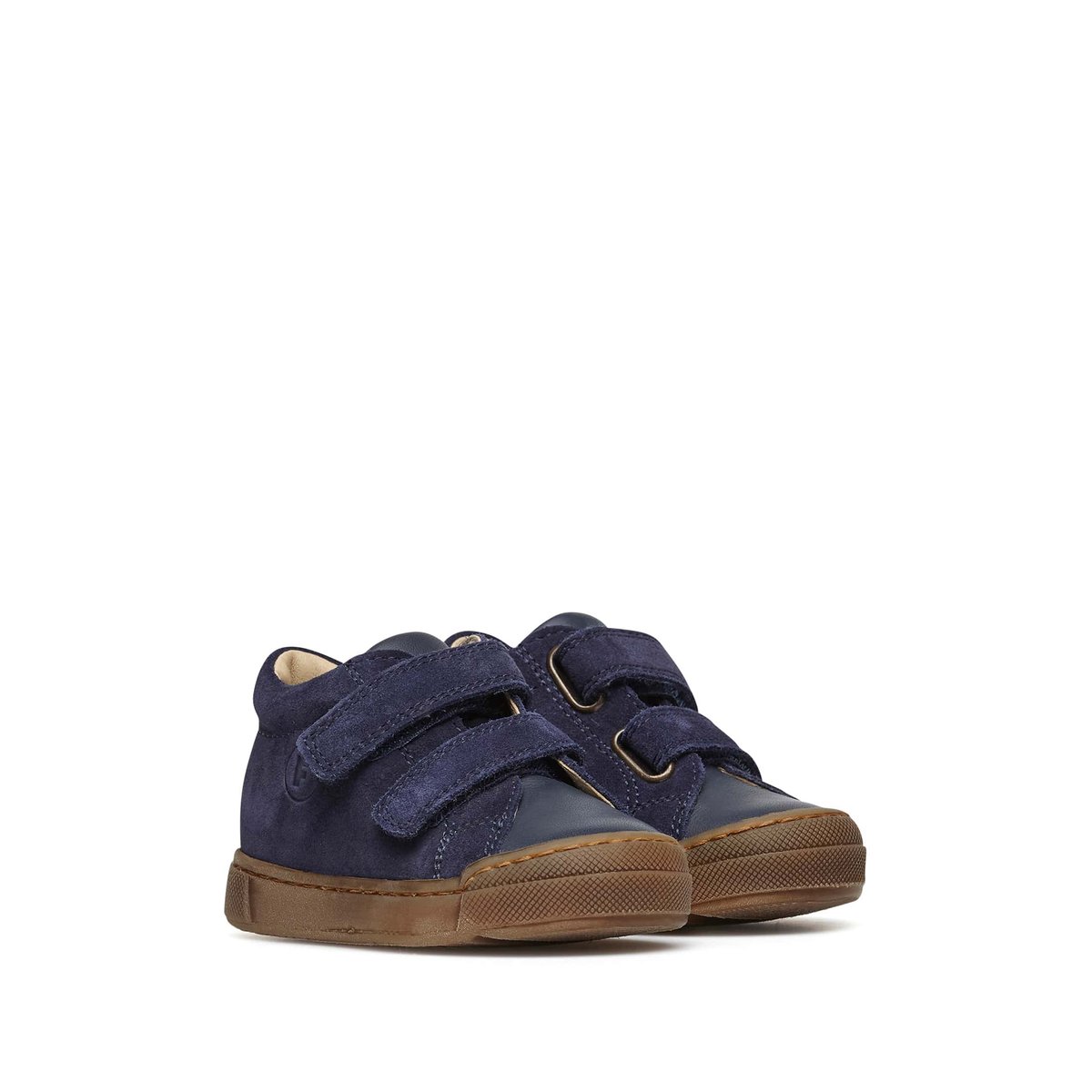Baskets en cuir et suède SNOPES VL marine, FALCOTTO