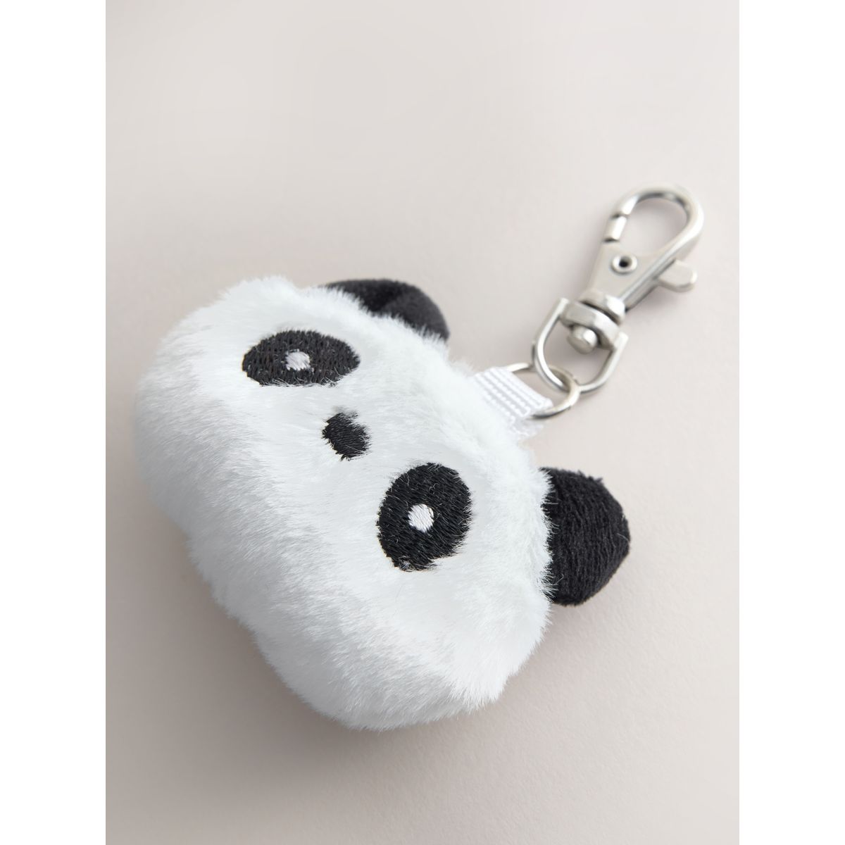 Sac à dos avec poche et porte-clés panda à pois noirs, NEXT