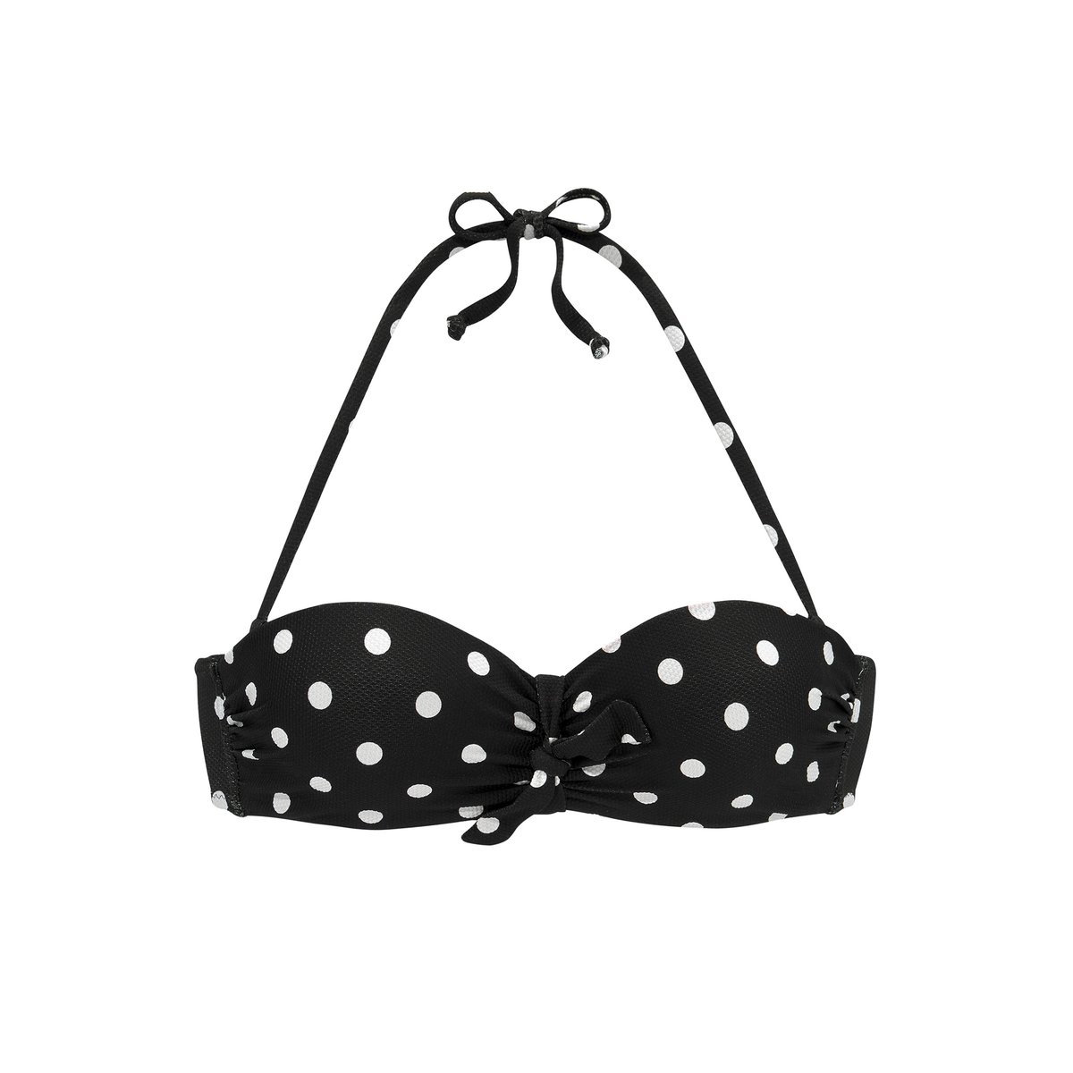 Haut maillot de bain bandeau armaturé préformé Powder noir, LASCANA
