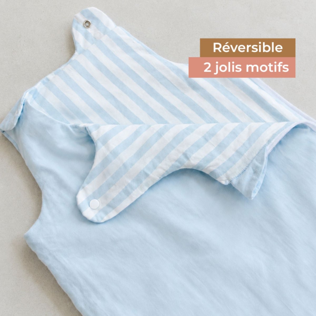Gigoteuse bleu, blanc, LES PETITES BILLES