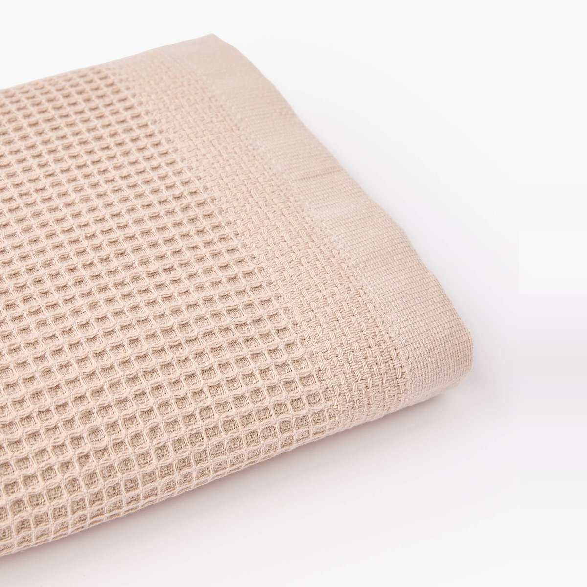 Serviette visage NA , 30x30cm, en coton bio almond, MONOPRIX