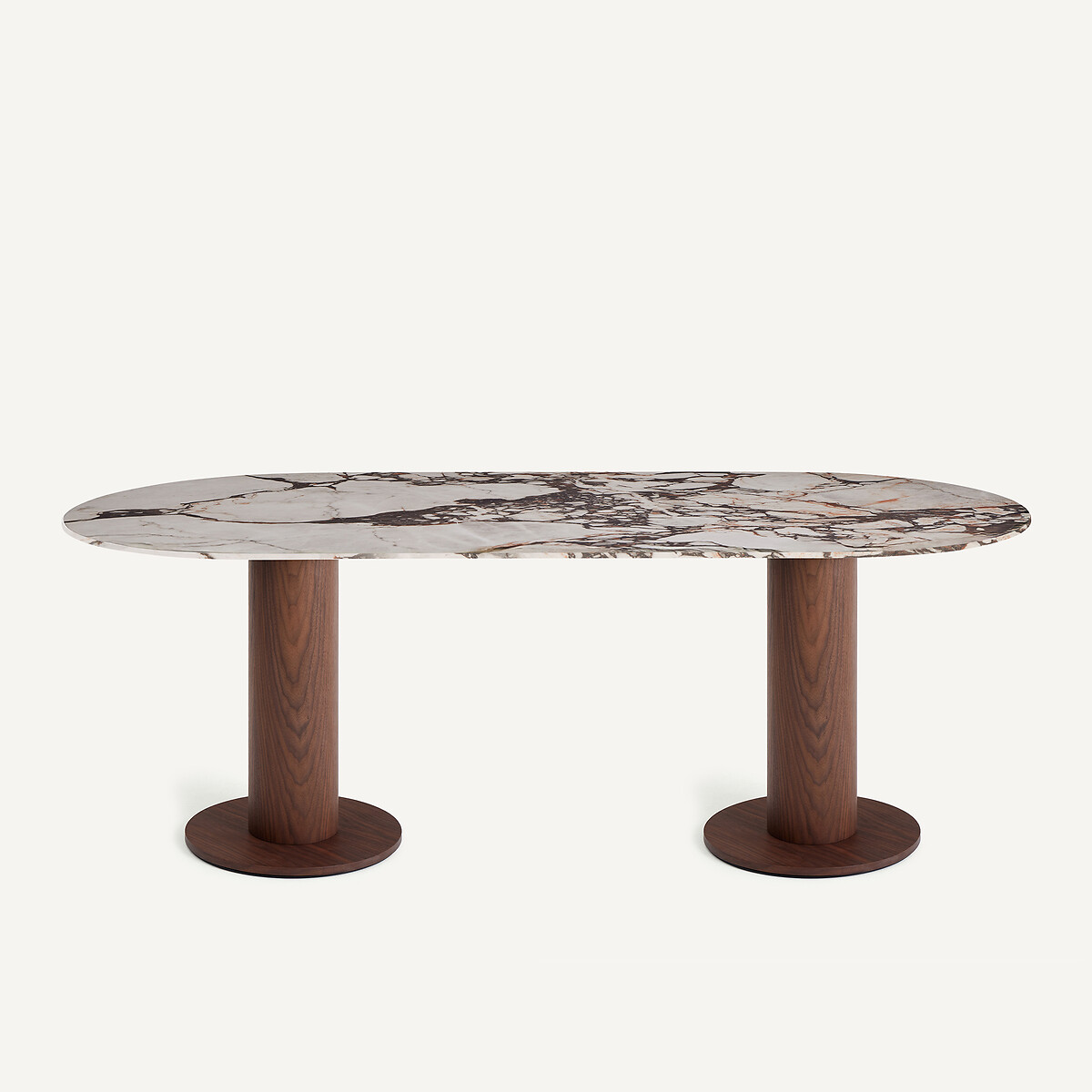Pied de table plaqué noyer, Talmo noyer, AM.PM