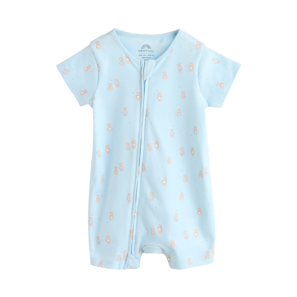 Barboteuse zippée double sens, lot de 3 bleu, NEXT