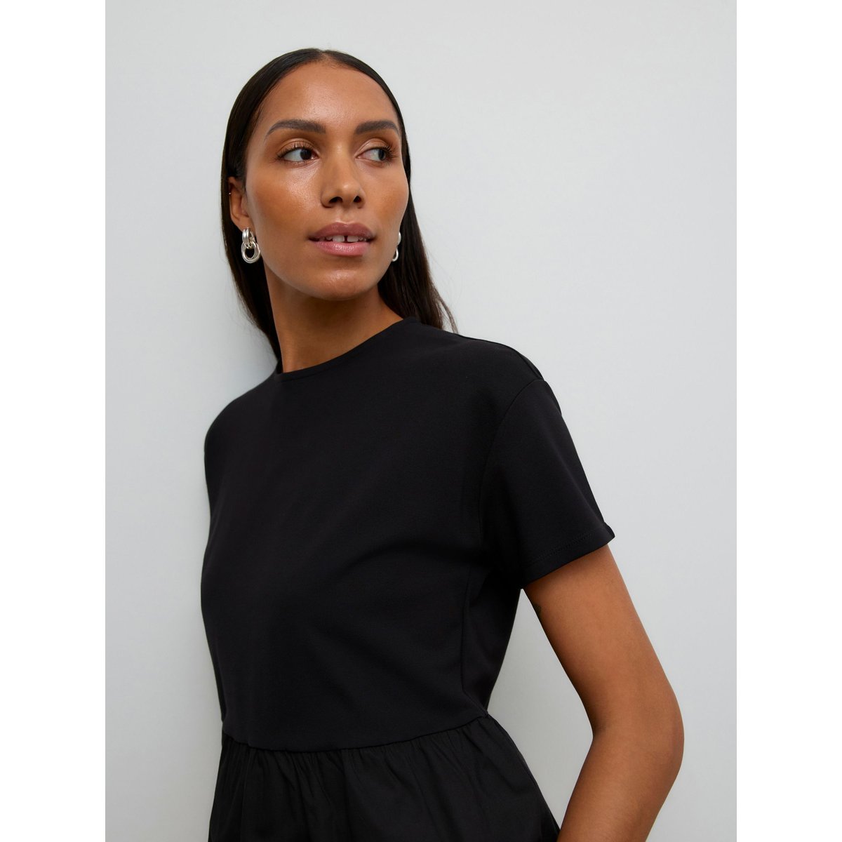 Top Peplum black 1, VERO MODA