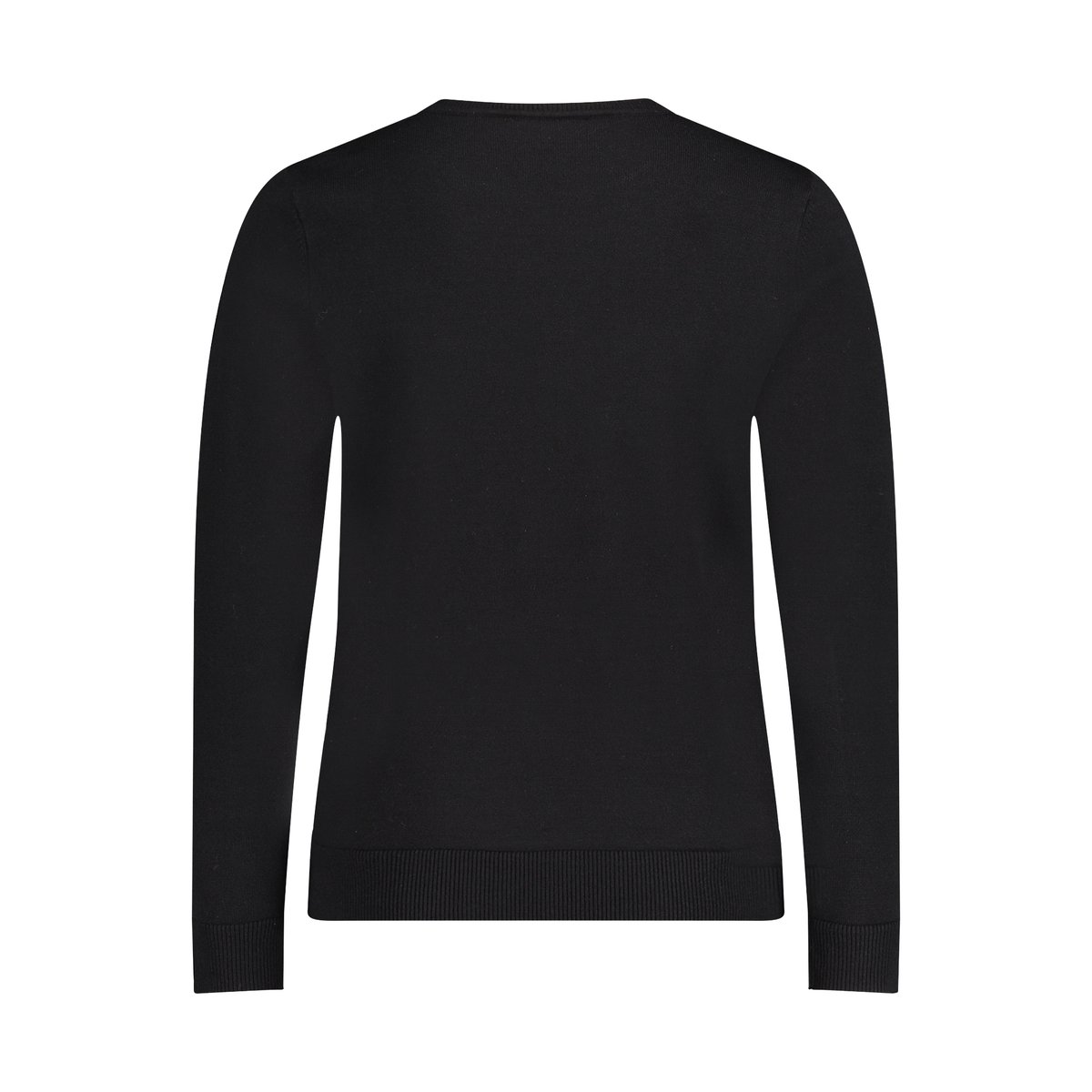 Pull-over en maille basique à encolure ronde noir, BETTY BARCLAY