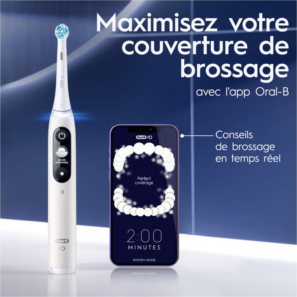 Brosse à dents électrique IO6s Series White blanc, ORAL B