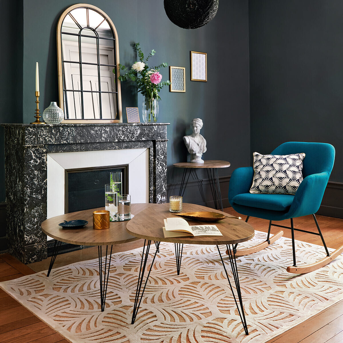 Table basse NEILE marron, ATMOSPHERA