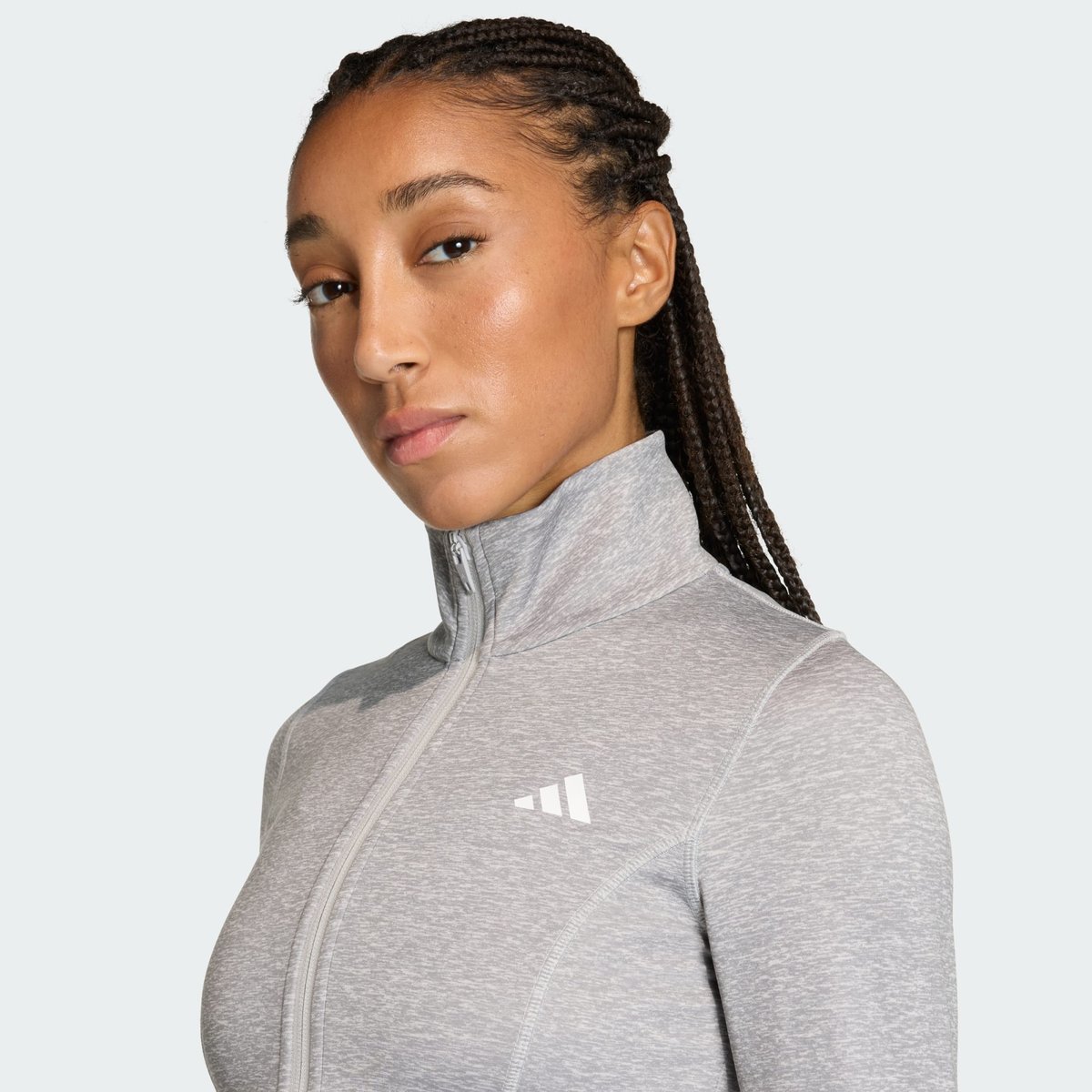 Veste Zippée Workout Essentials Heather Veste Zippée Workout Essentials Heather grey two mel, adidas Performance