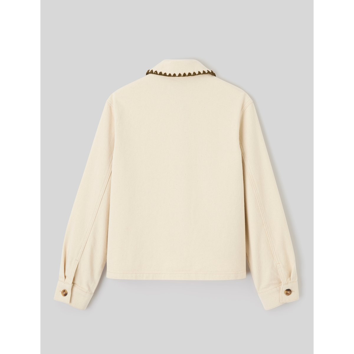 Veste brodée naturel, BZB