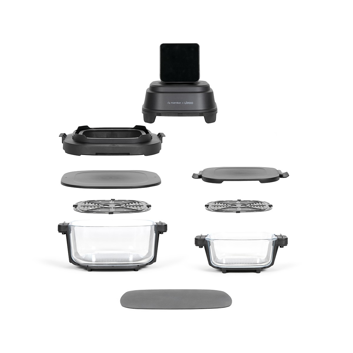 Friteuse sans huile Crousti'R - Livoo x Marmiton noir, LIVOO