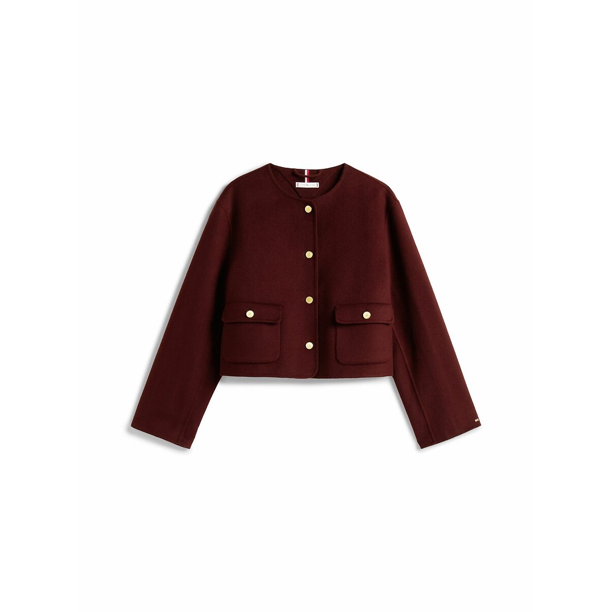 Veste boutonnée, manches longues bordeaux, TOMMY HILFIGER