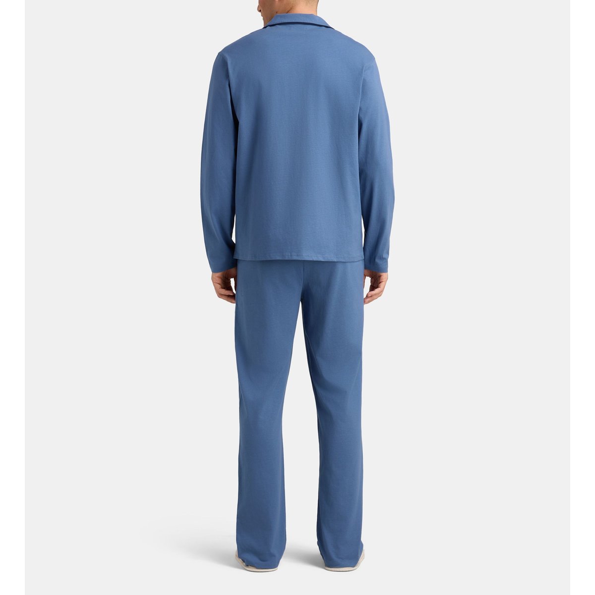 Pyjama long dello en coton bio bleu, GALERIES LAFAYETTE