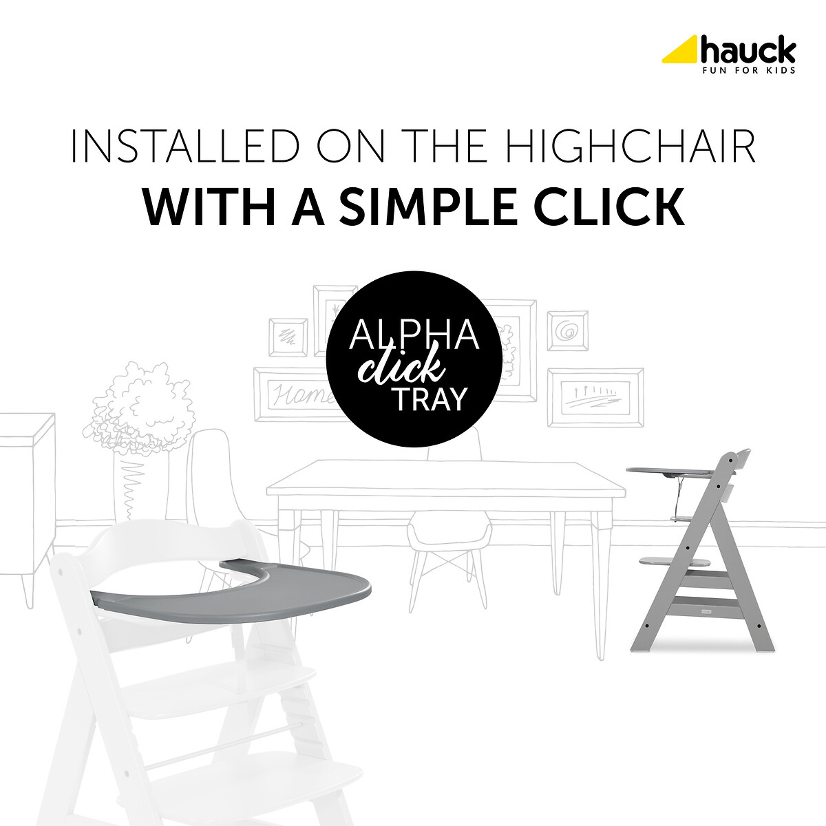 Alpha Click Tray grey, HAUCK
