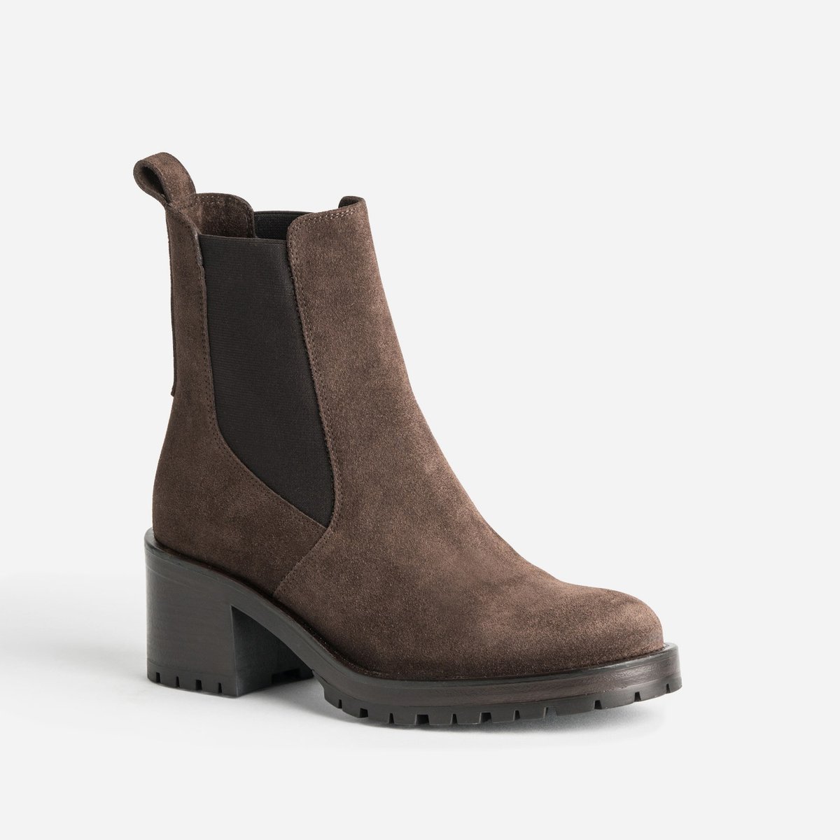 Boots À Talon en cuir NIL chocolat, ERAM