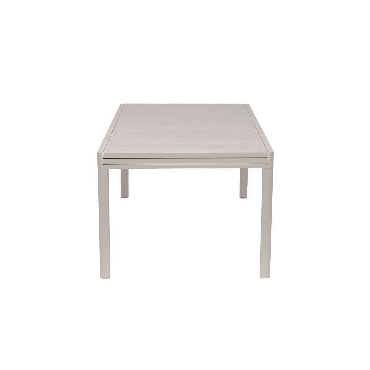 Table de jardin en aluminium KAÏA marron, MADE IN MEUBLES