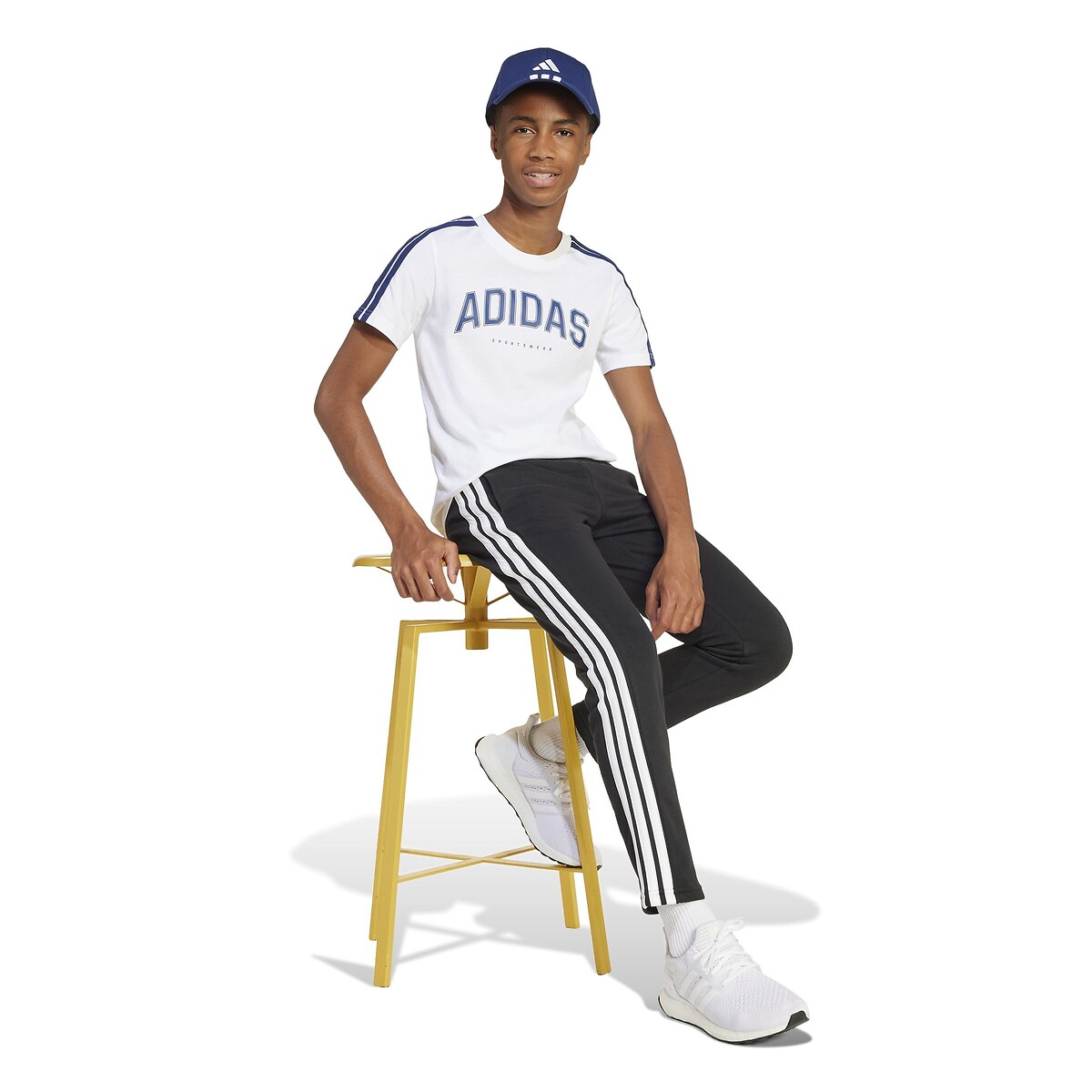 T-shirt a maniche corte bianco, ADIDAS SPORTSWEAR