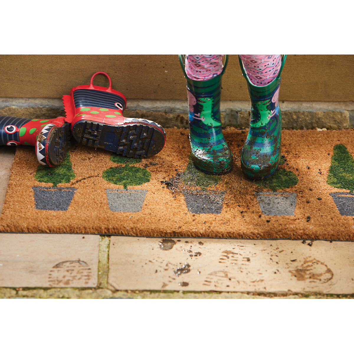 Topiary Printed Coir Doormat natural, MY MAT COIR