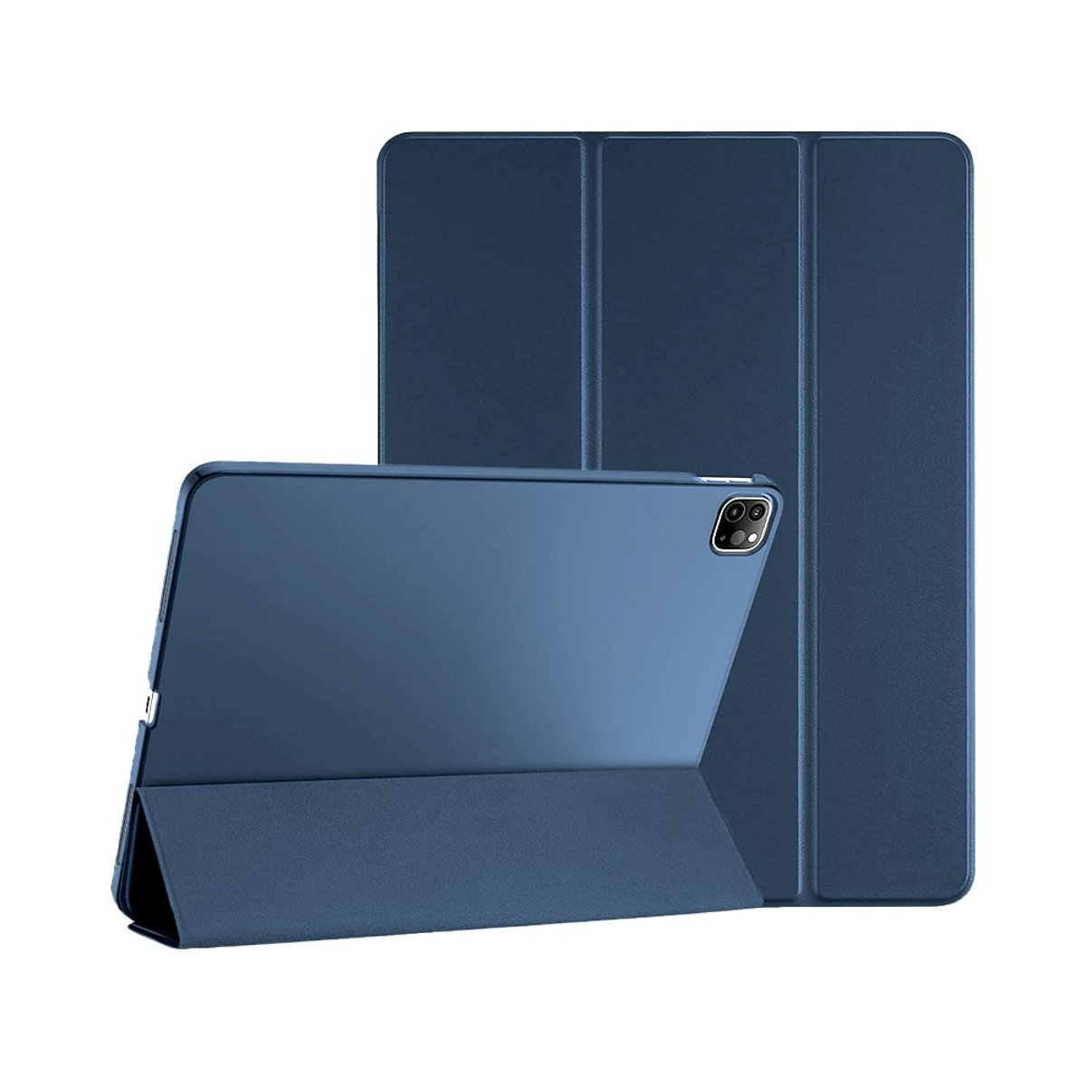 Etui Smart Cover à rabat avec support pour iPad Pro 12.9" (2018/2020/2021) bleu, EVETANE