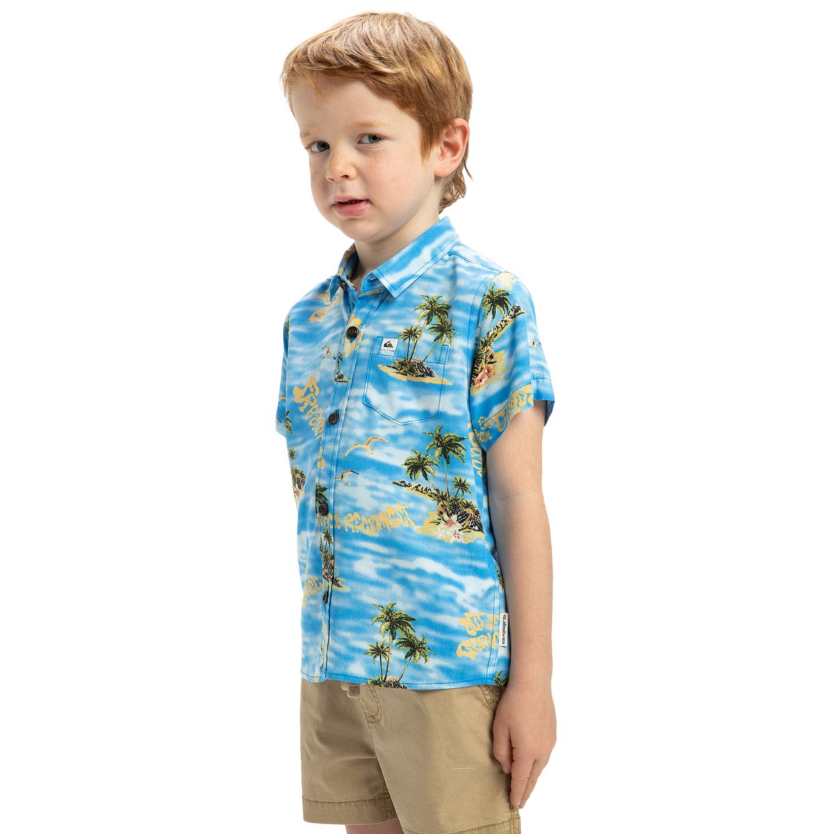 Chemise à manches courtes SAFE PARADISE bleu blue naturama 32x32, QUIKSILVER