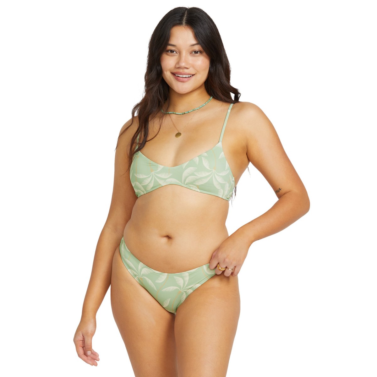 Haut de bikini couvrance moyenne GONE TROPIC vert pistachio, BILLABONG