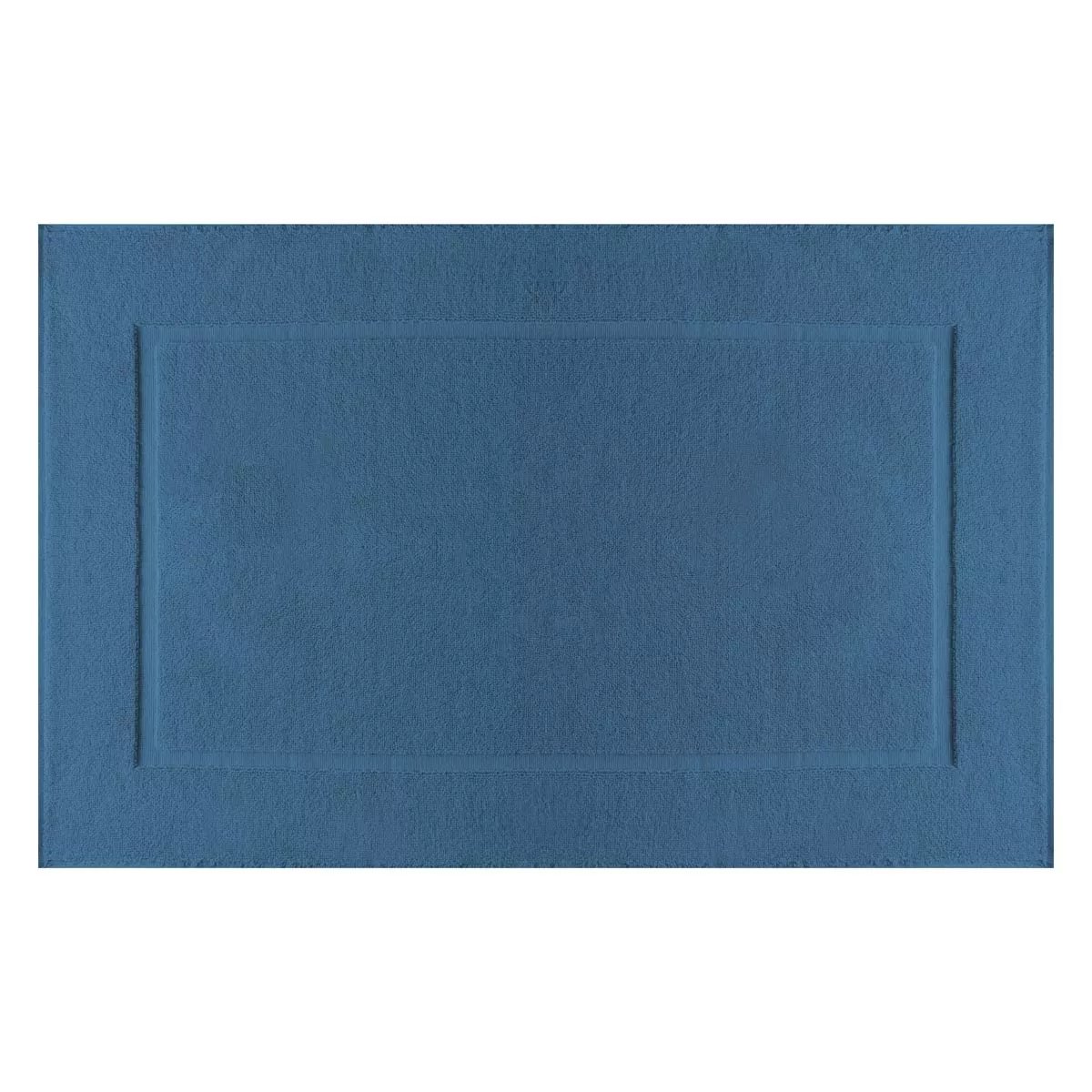 Tapis de bain pur coton VITAE denim, GARNIER THIEBAUT
