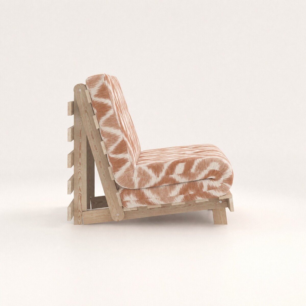 Nemuri Ikat Print Single Futon Sofa Bed orange, ÉDITÉ