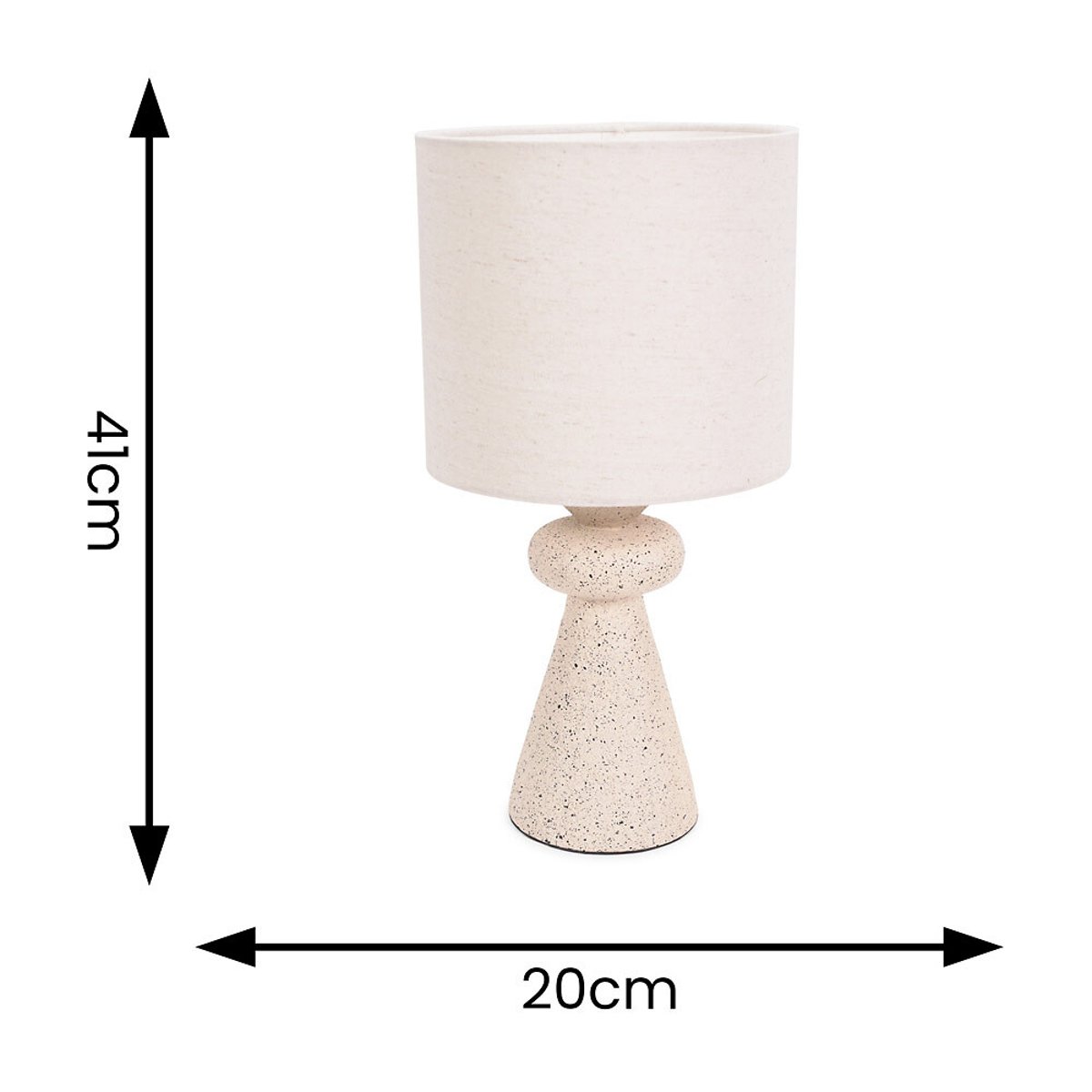 Celia Cement Effect Table Lamp cream, SO'HOME