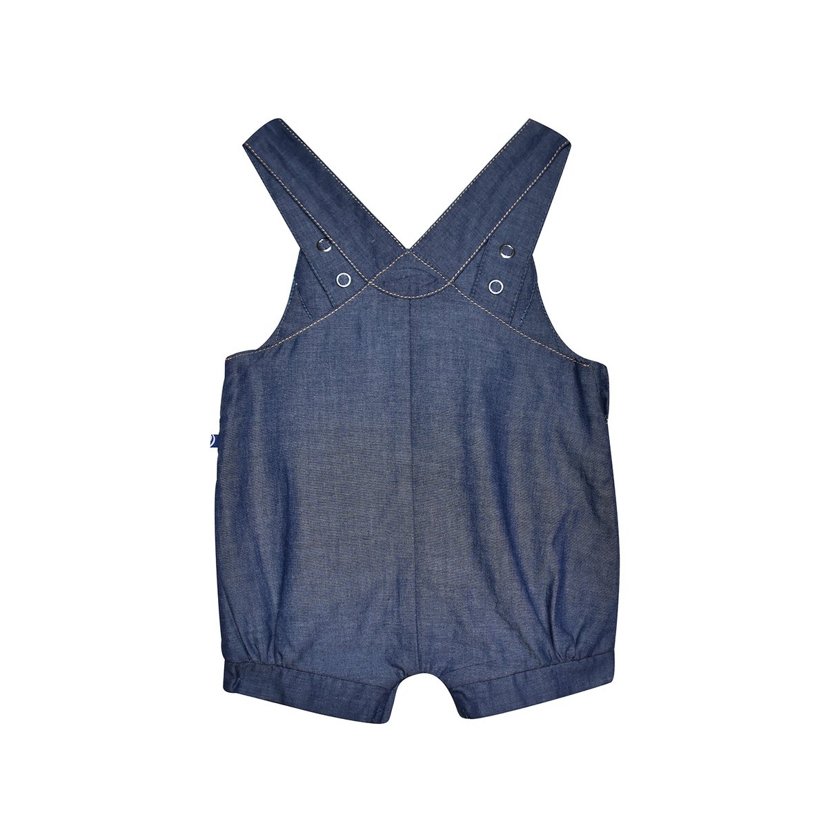 Tee shirt salopette gwenola court bebe bleu, SUCRE D'ORGE