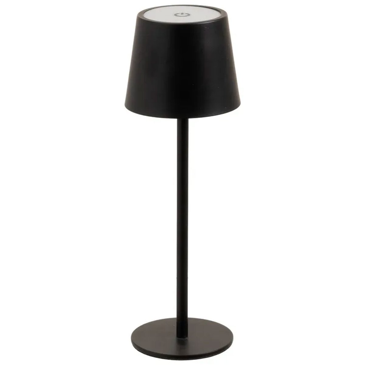 Lampe à poser en métal noir LED sans fil 9x9x27cm noir, WADIGA