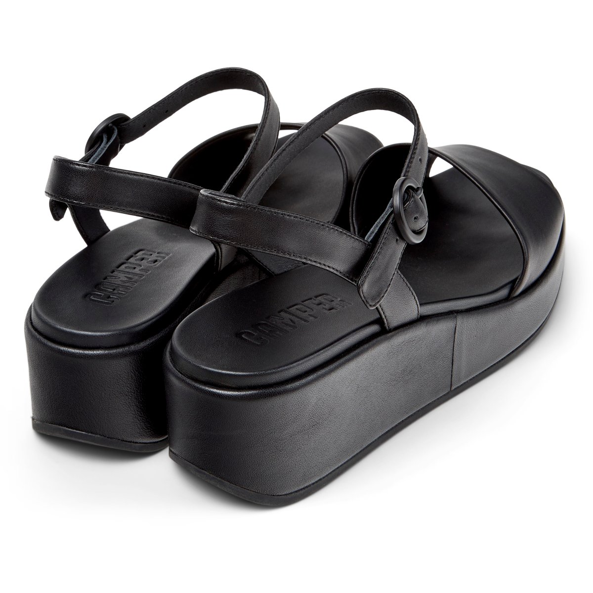 Sandales Misia cuir noir, CAMPER
