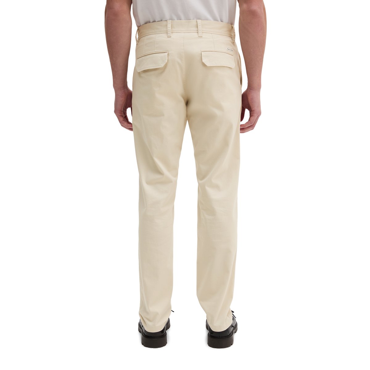 Chino modèle Osby, coupe fuselée en mélange de coton bio de haute qualité gris, MARC O'POLO
