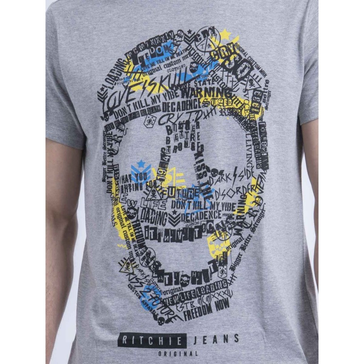 T-shirt Col Rond Nuskino gris, RITCHIE