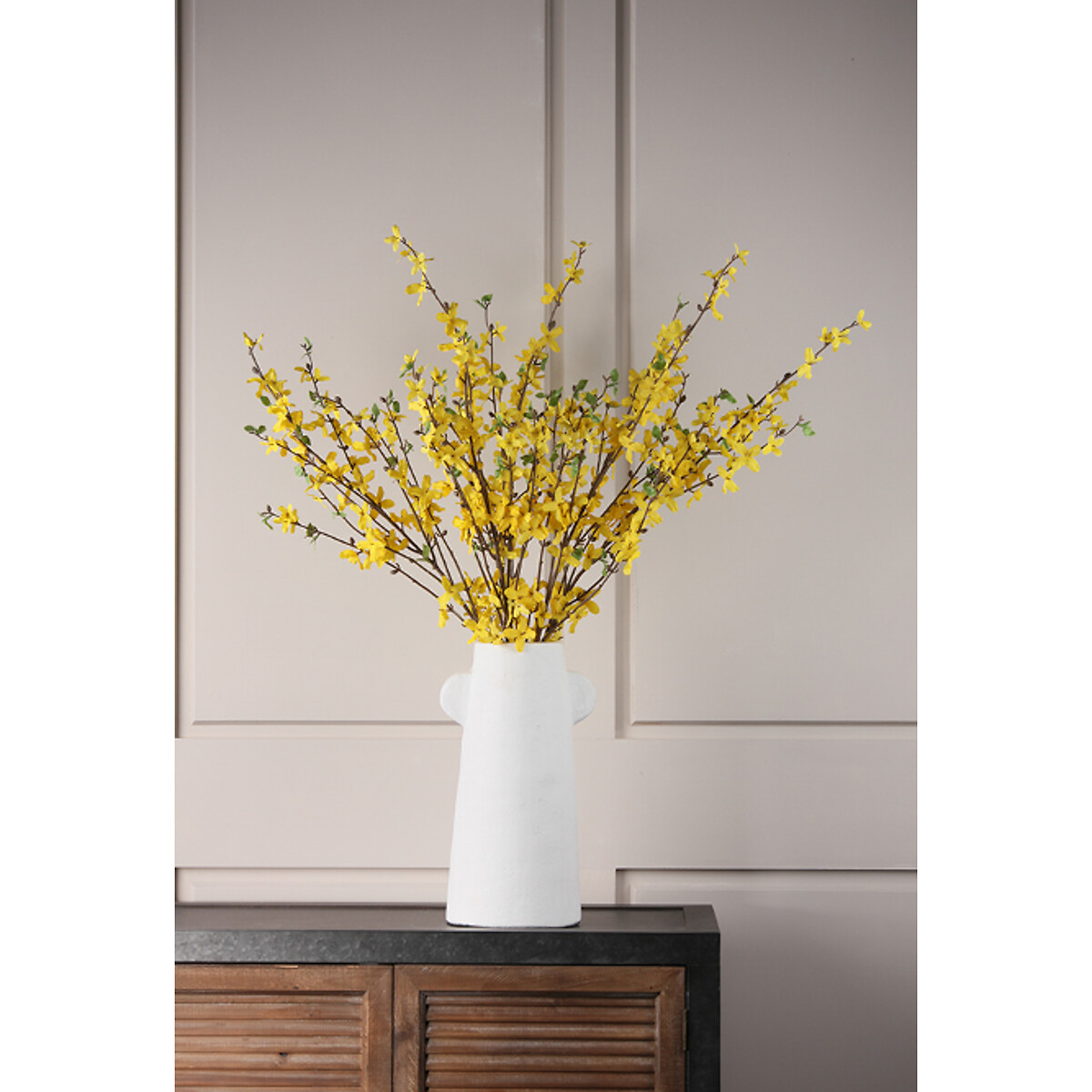 Pack of 5 Artificial Yellow Forsythia Stems yellow, SO'HOME