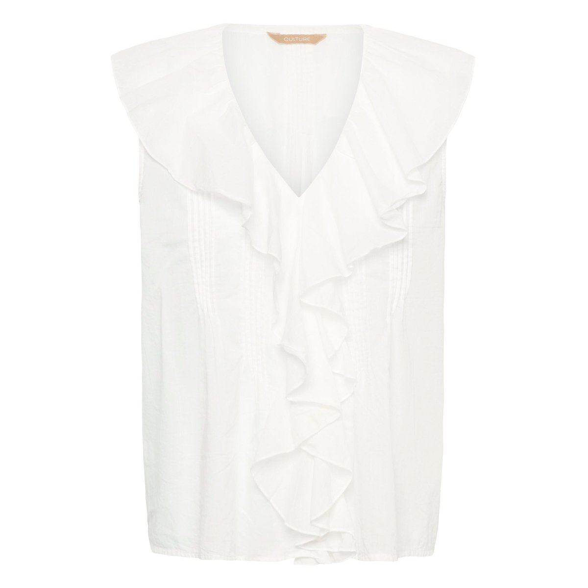 Blouse sans manches blanc spring gardenia, CULTURE