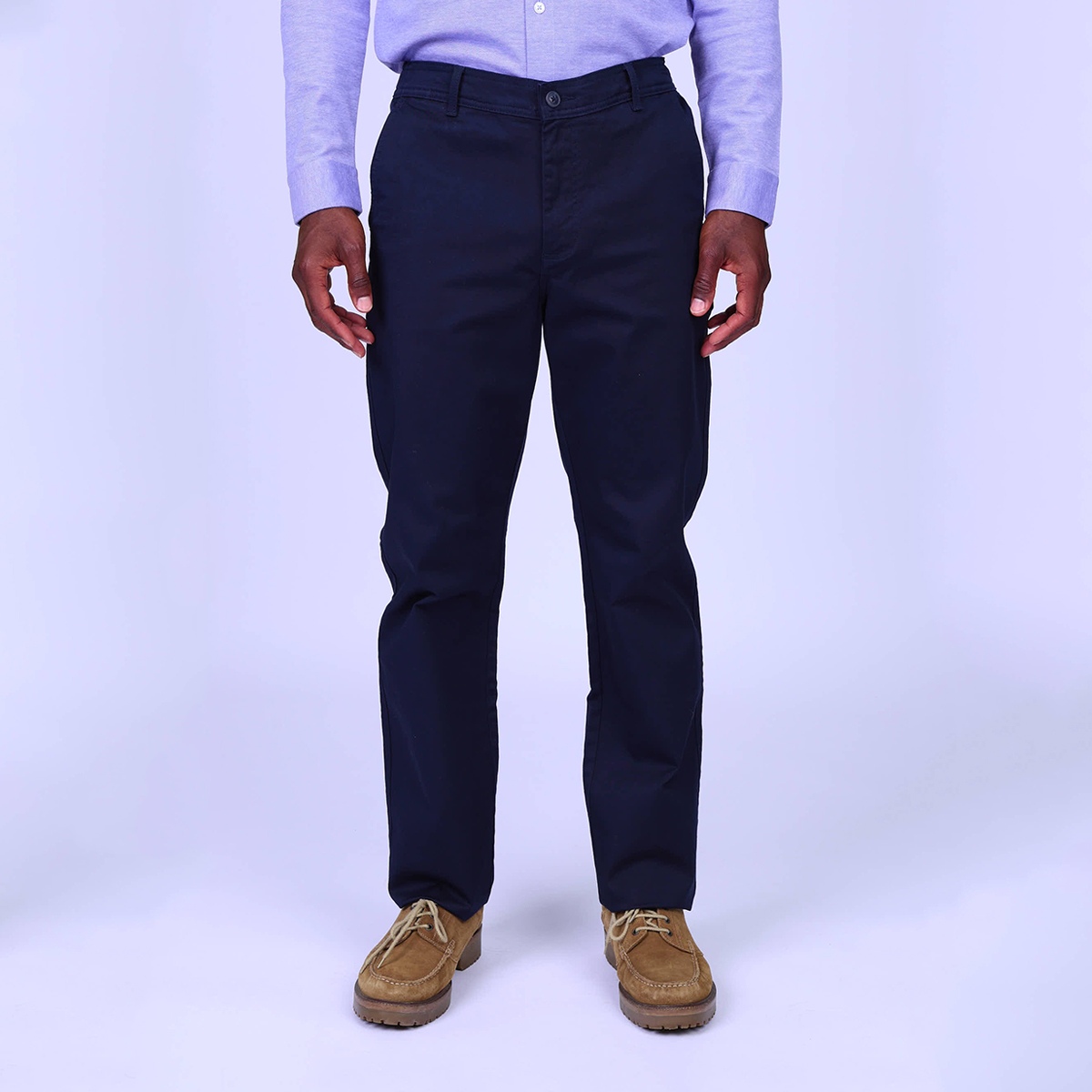 Chino coupe droite bleu marine, MISE AU GREEN