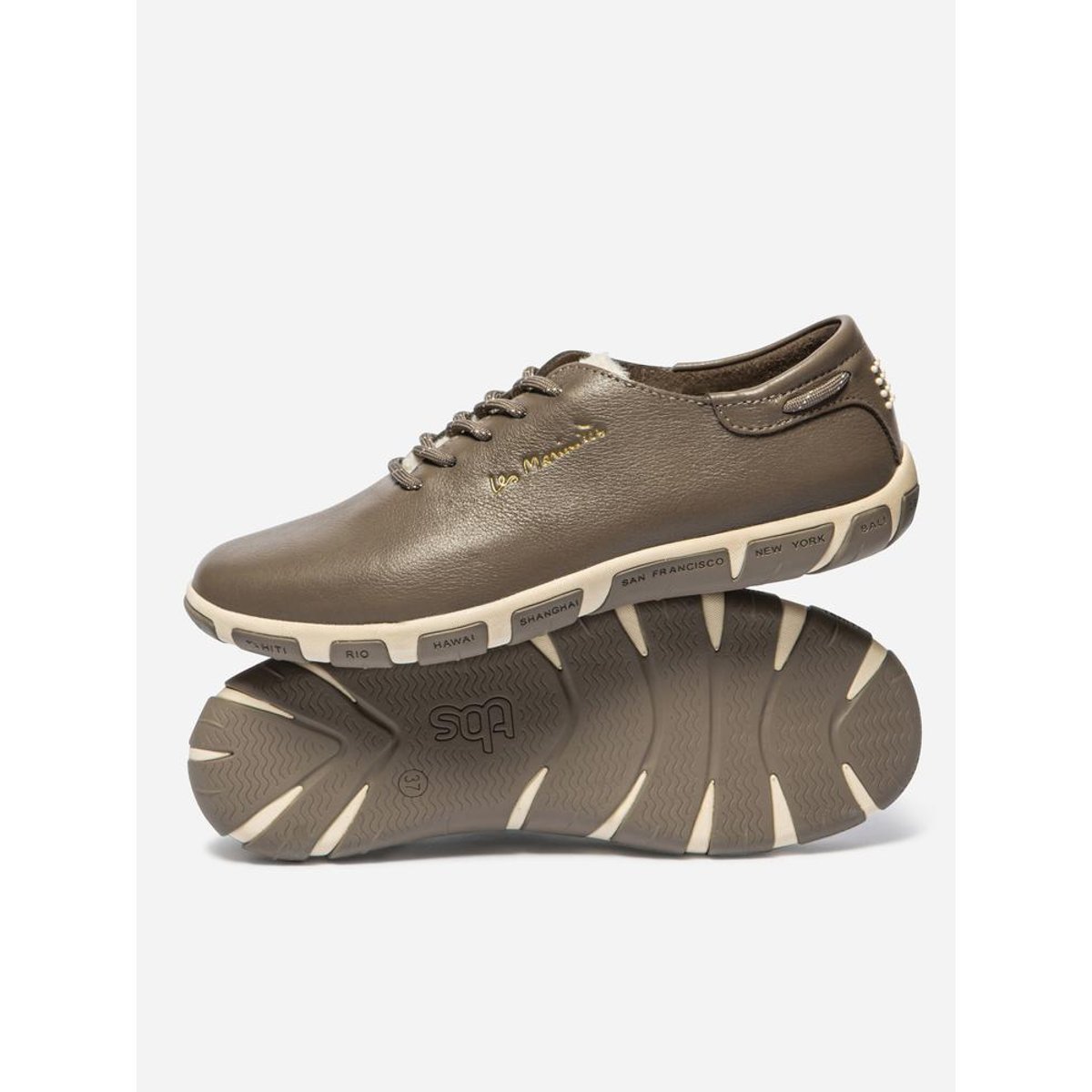 Tennis toile JAZAFUR taupe, TBS
