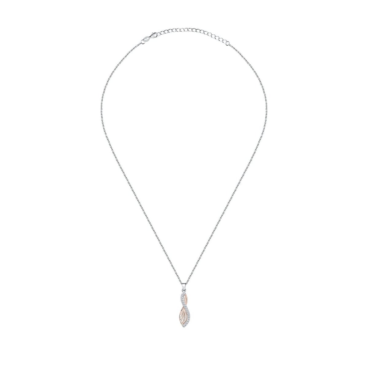 Colliers en Argent/oxyde de zirconium De Zirconium et Oxyde de zirconium argent, ROSELINE