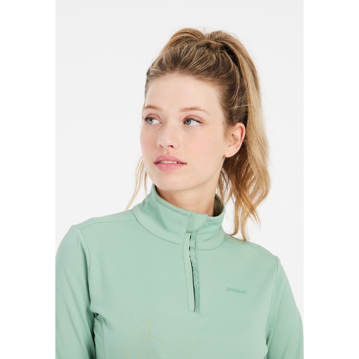 Haut 1/4 zippé REFABRIZ green baygreen, PROTEST