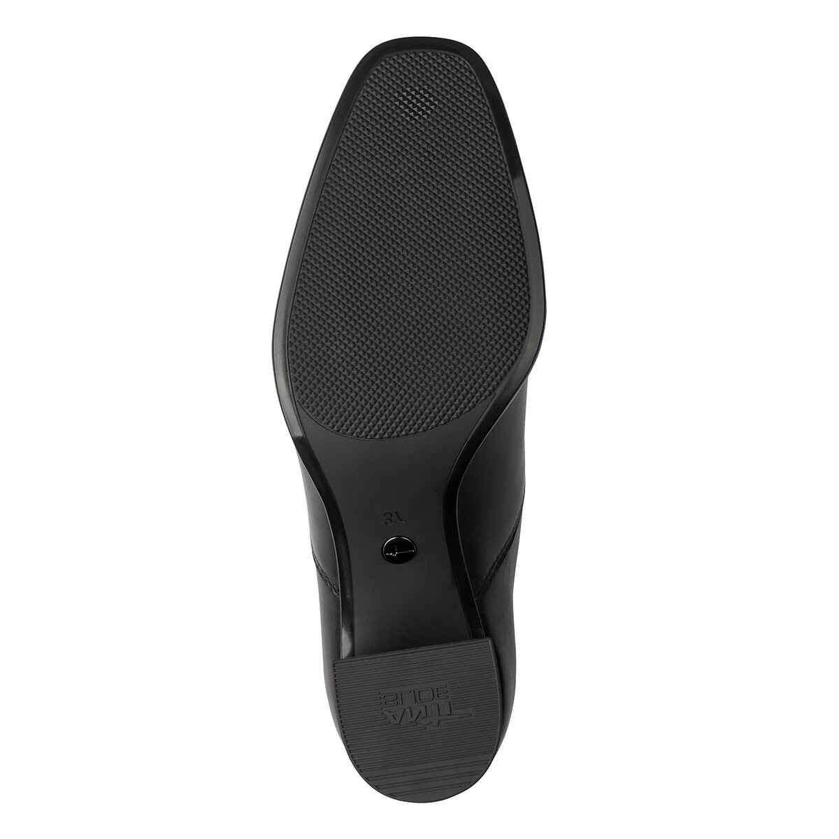 Bottines à talons, en cuir noir, TAMARIS