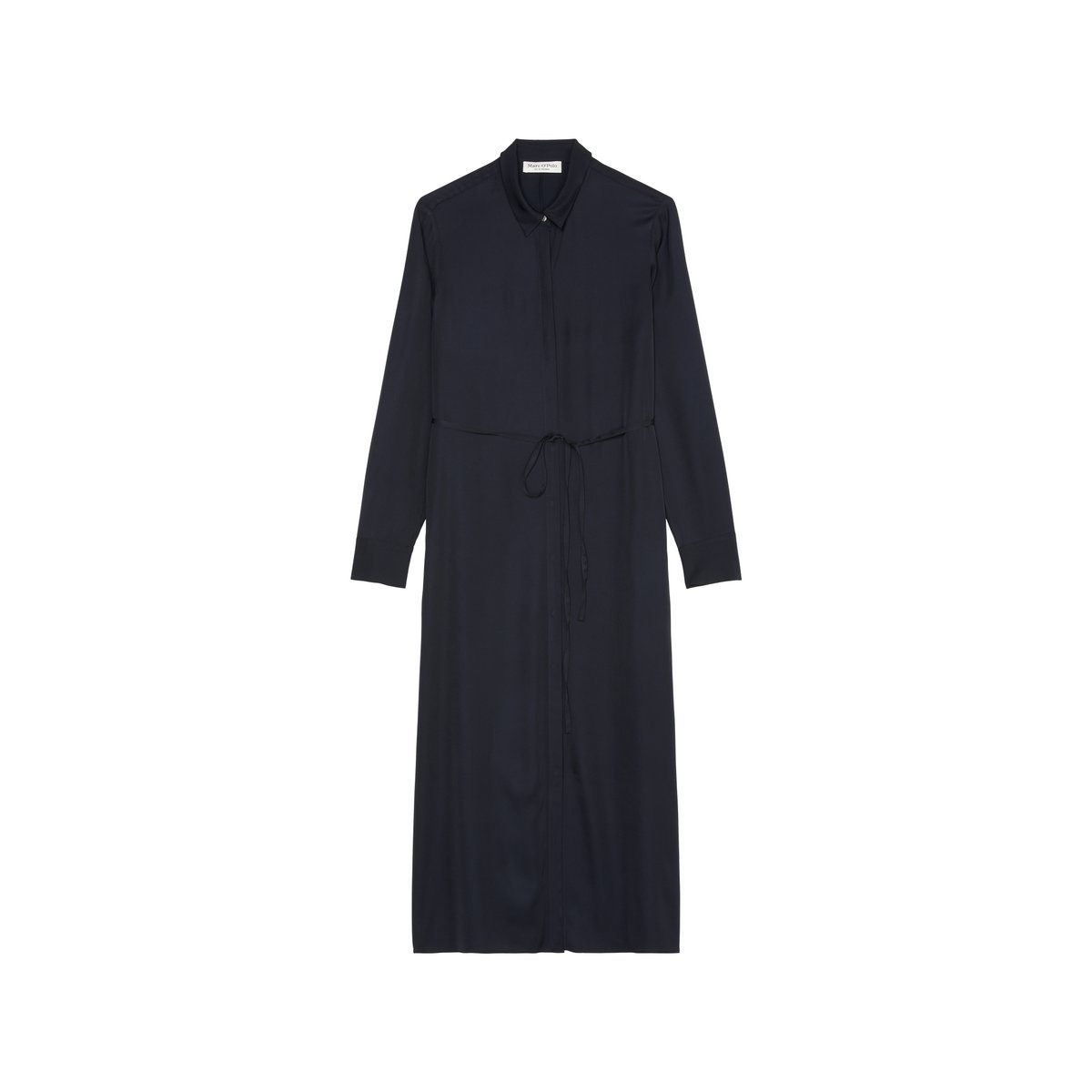 Robe chemisier regular en LENZING™ ECOVERO™ bleu foncé, MARC O'POLO