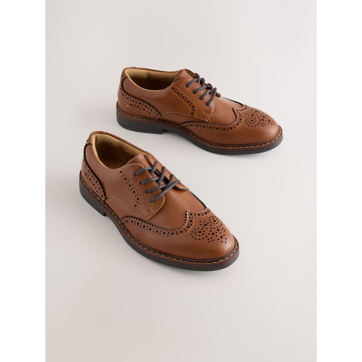 Chaussures richelieu à lacets marron fauve, NEXT
