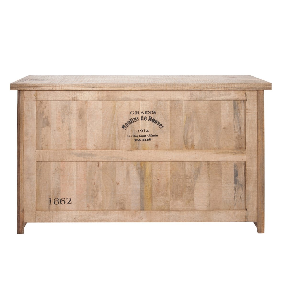 Bar en bois clair 3 tiroirs 2 tablettes - CASIMIR bois clair, HELLIN, DEPUIS 1862
