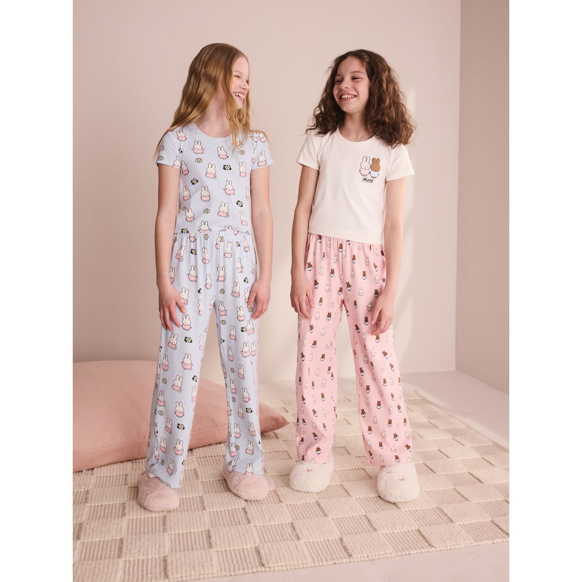 Pyjama large miffy, lot de 2 bleu/rose, NEXT