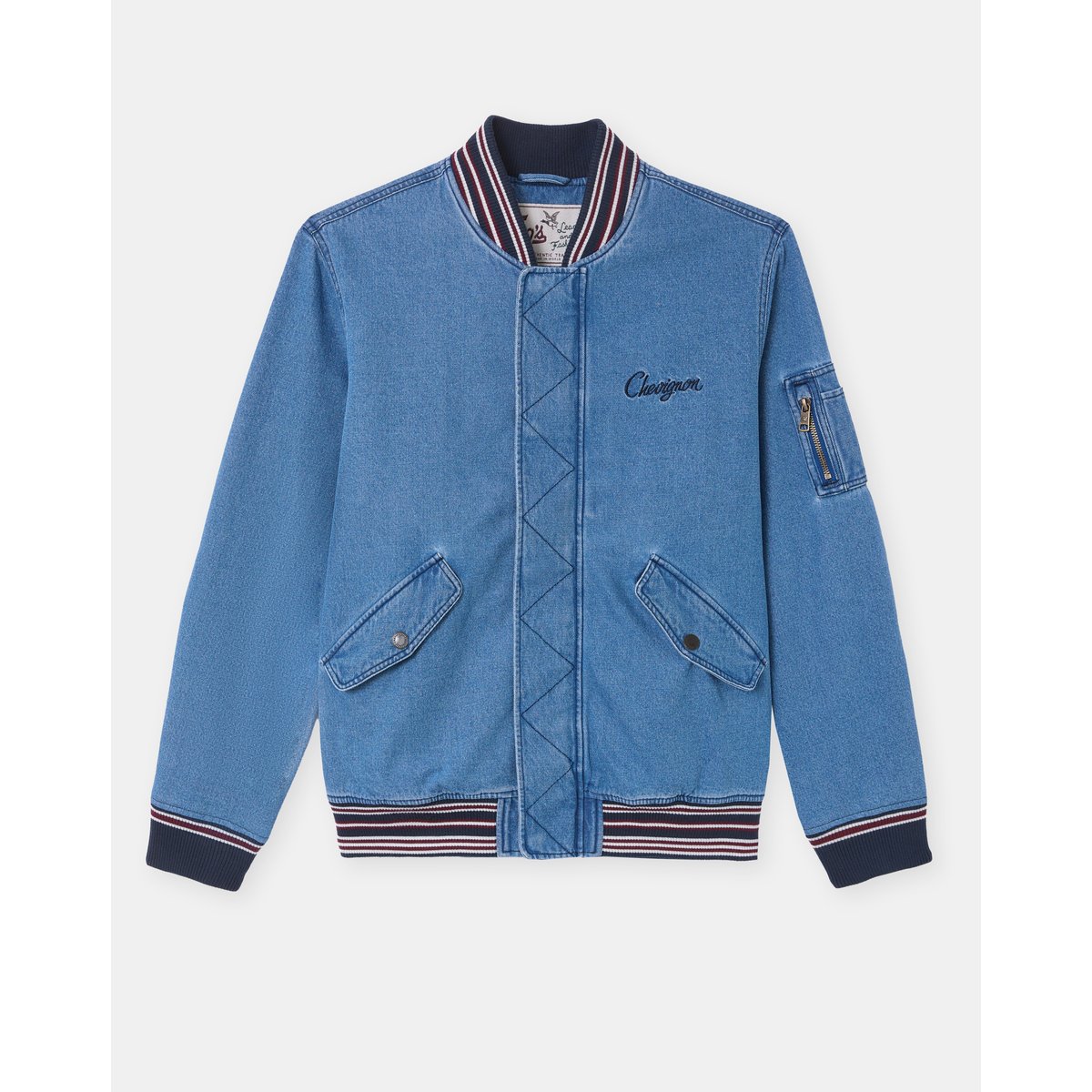 Veste en coton DRIFT DENIM gris, CHEVIGNON