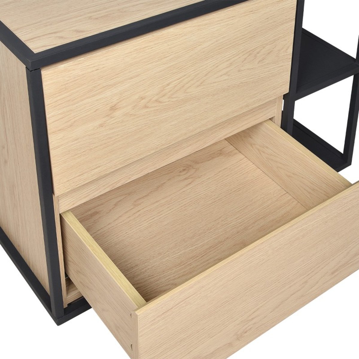 Meuble simple vasque 70 cm EDISSON décor chêne, MOB IN
