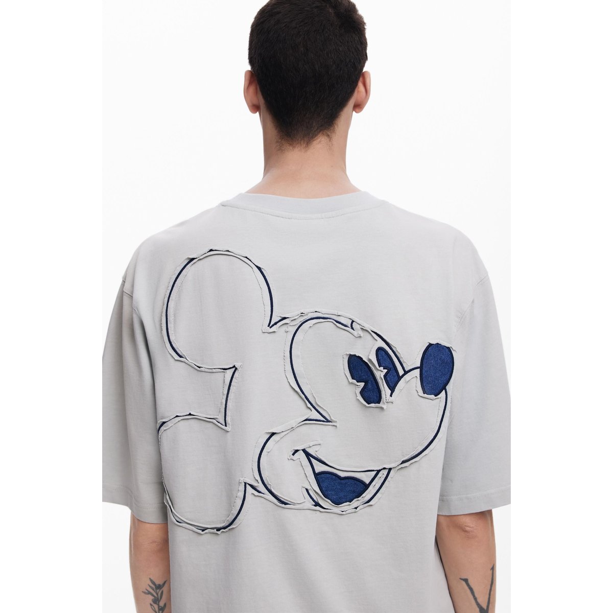 T-shirt en denim Mickey Mouse™ gris, DESIGUAL